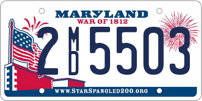 MD license plate 2MD5503