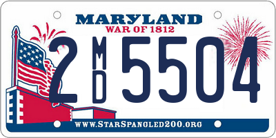 MD license plate 2MD5504