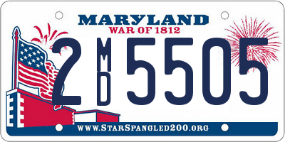 MD license plate 2MD5505