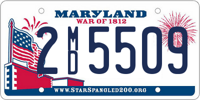 MD license plate 2MD5509