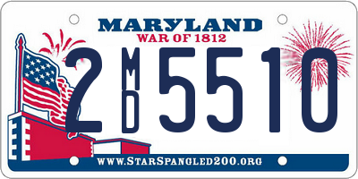 MD license plate 2MD5510