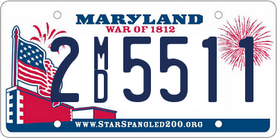 MD license plate 2MD5511