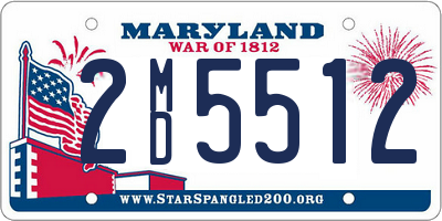 MD license plate 2MD5512