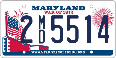 MD license plate 2MD5514