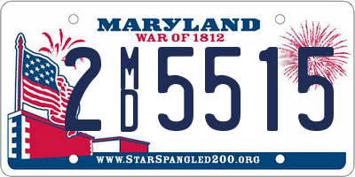 MD license plate 2MD5515