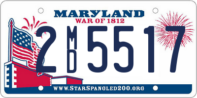 MD license plate 2MD5517