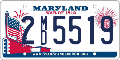 MD license plate 2MD5519