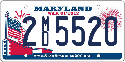 MD license plate 2MD5520