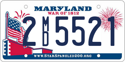 MD license plate 2MD5521