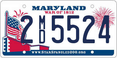 MD license plate 2MD5524