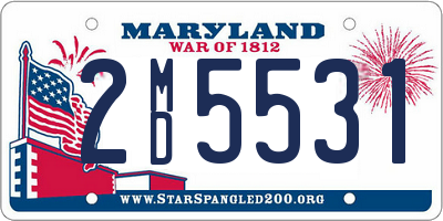 MD license plate 2MD5531