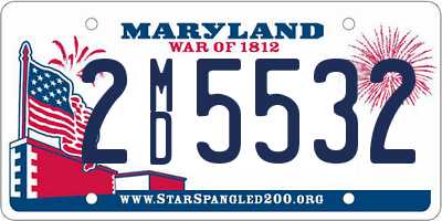 MD license plate 2MD5532