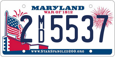 MD license plate 2MD5537