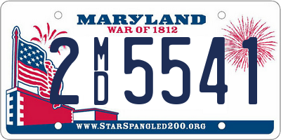 MD license plate 2MD5541