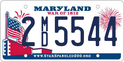 MD license plate 2MD5544