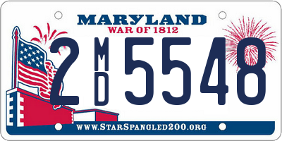 MD license plate 2MD5548