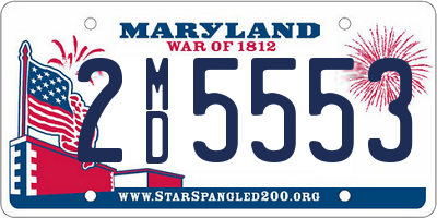 MD license plate 2MD5553