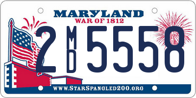 MD license plate 2MD5558