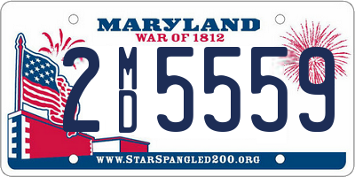 MD license plate 2MD5559