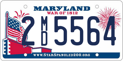 MD license plate 2MD5564