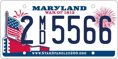 MD license plate 2MD5566