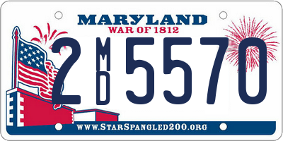 MD license plate 2MD5570