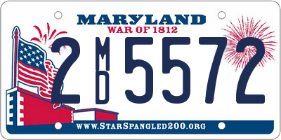 MD license plate 2MD5572