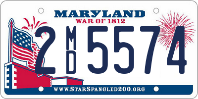 MD license plate 2MD5574