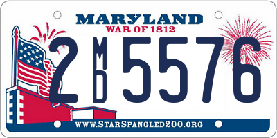 MD license plate 2MD5576