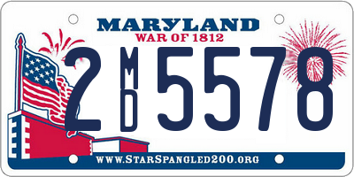 MD license plate 2MD5578