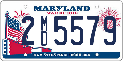 MD license plate 2MD5579