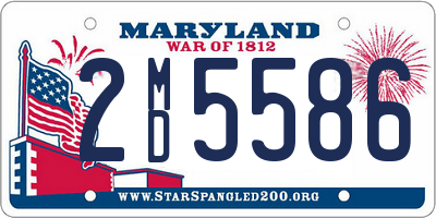 MD license plate 2MD5586