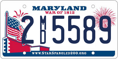 MD license plate 2MD5589