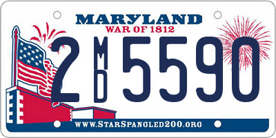 MD license plate 2MD5590