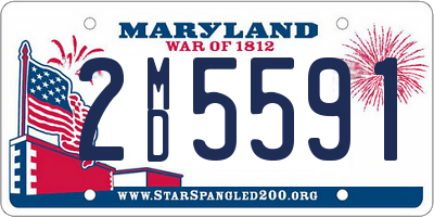 MD license plate 2MD5591