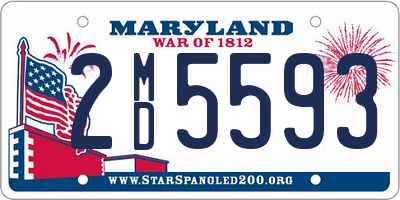 MD license plate 2MD5593