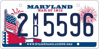 MD license plate 2MD5596