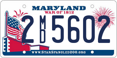 MD license plate 2MD5602