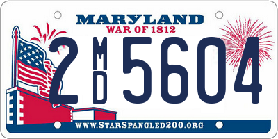 MD license plate 2MD5604