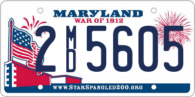 MD license plate 2MD5605