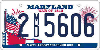 MD license plate 2MD5606