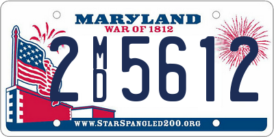 MD license plate 2MD5612