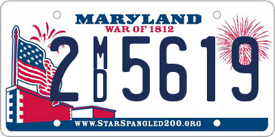 MD license plate 2MD5619