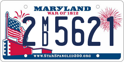 MD license plate 2MD5621