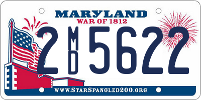 MD license plate 2MD5622