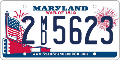 MD license plate 2MD5623