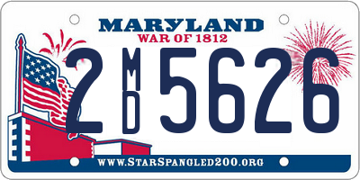 MD license plate 2MD5626