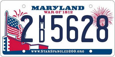 MD license plate 2MD5628