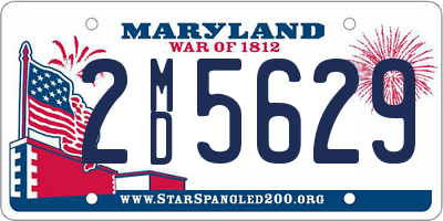 MD license plate 2MD5629