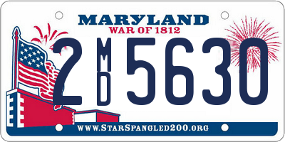 MD license plate 2MD5630